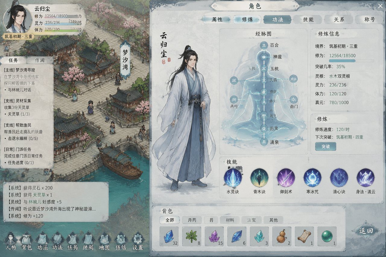 谪仙索欢录 国风RPG 内容截图 4