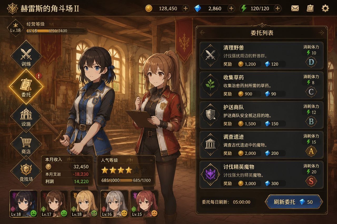 赫雷斯的角斗场Ⅱ 玩法展示 演示图 7