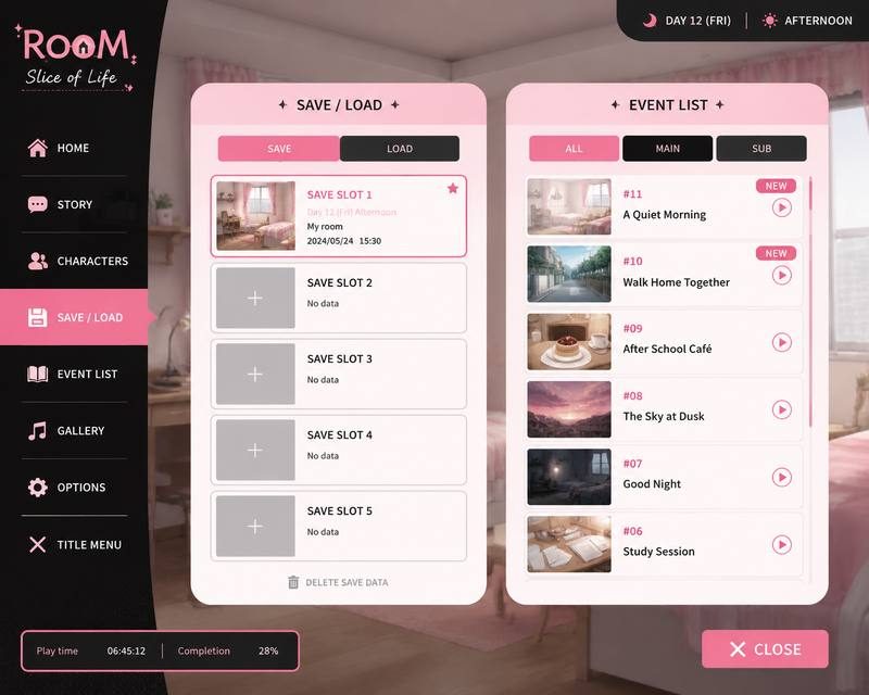 ROOM 主线事件 展示图